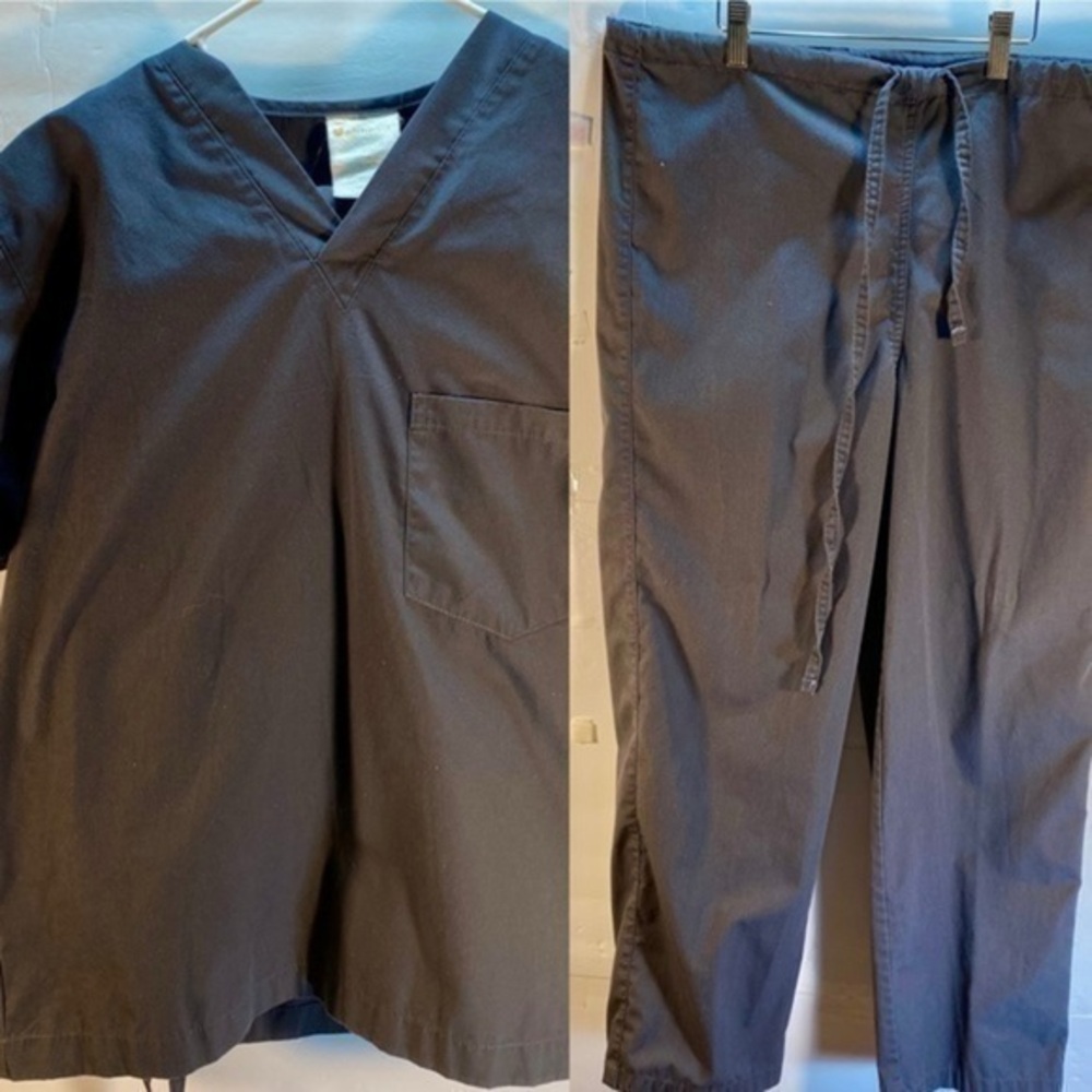 ALLHEART SCRUBS BASIC UNISEX TOP AND PANTS SML